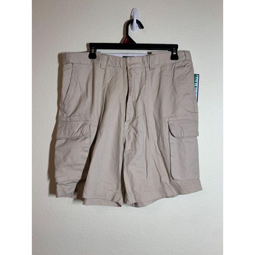 NWT A&N Khakis Cargo Shorts Above Knee Beige Mens Size 34